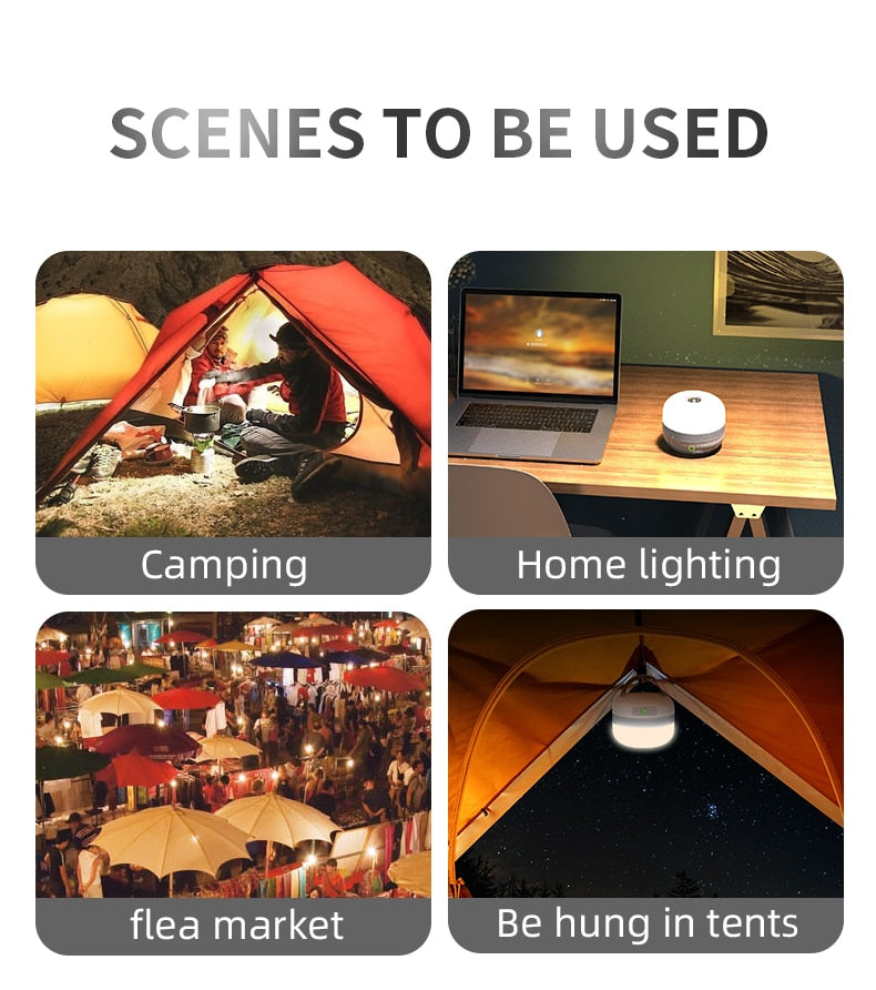 LuminEase Adventure - The Ultimate Portable Outdoor LED Camping Lantern - RileyOutlet.com