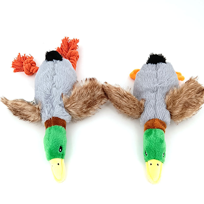 Bubbles (The Duck) - Stuffed Squeaky Dog Toy - RileyOutlet.com