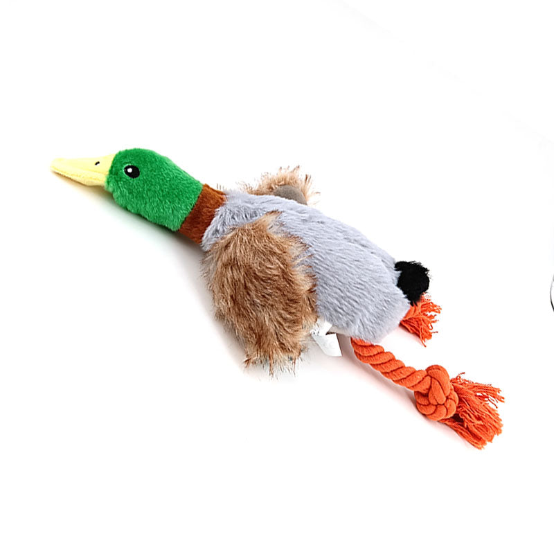 Bubbles (The Duck) - Stuffed Squeaky Dog Toy - RileyOutlet.com