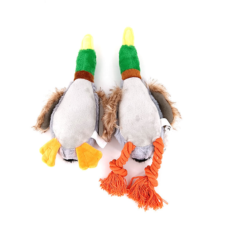 Bubbles (The Duck) - Stuffed Squeaky Dog Toy - RileyOutlet.com