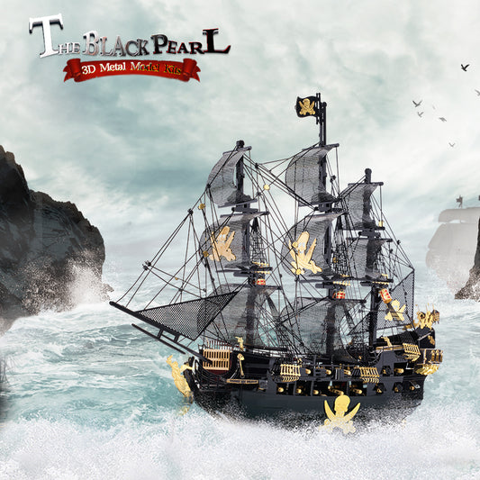 3D The Black Pearl DIY Metal Puzzle - RileyOutlet.com