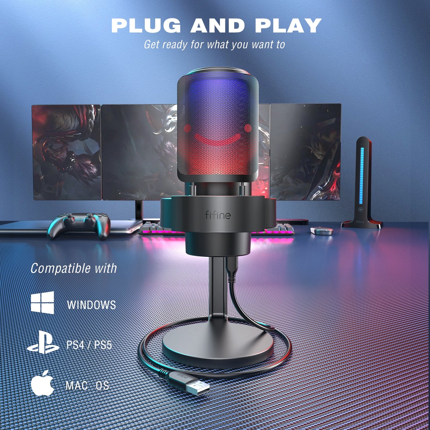 FIFINE LuxeStream Mic - RileyOutlet.com