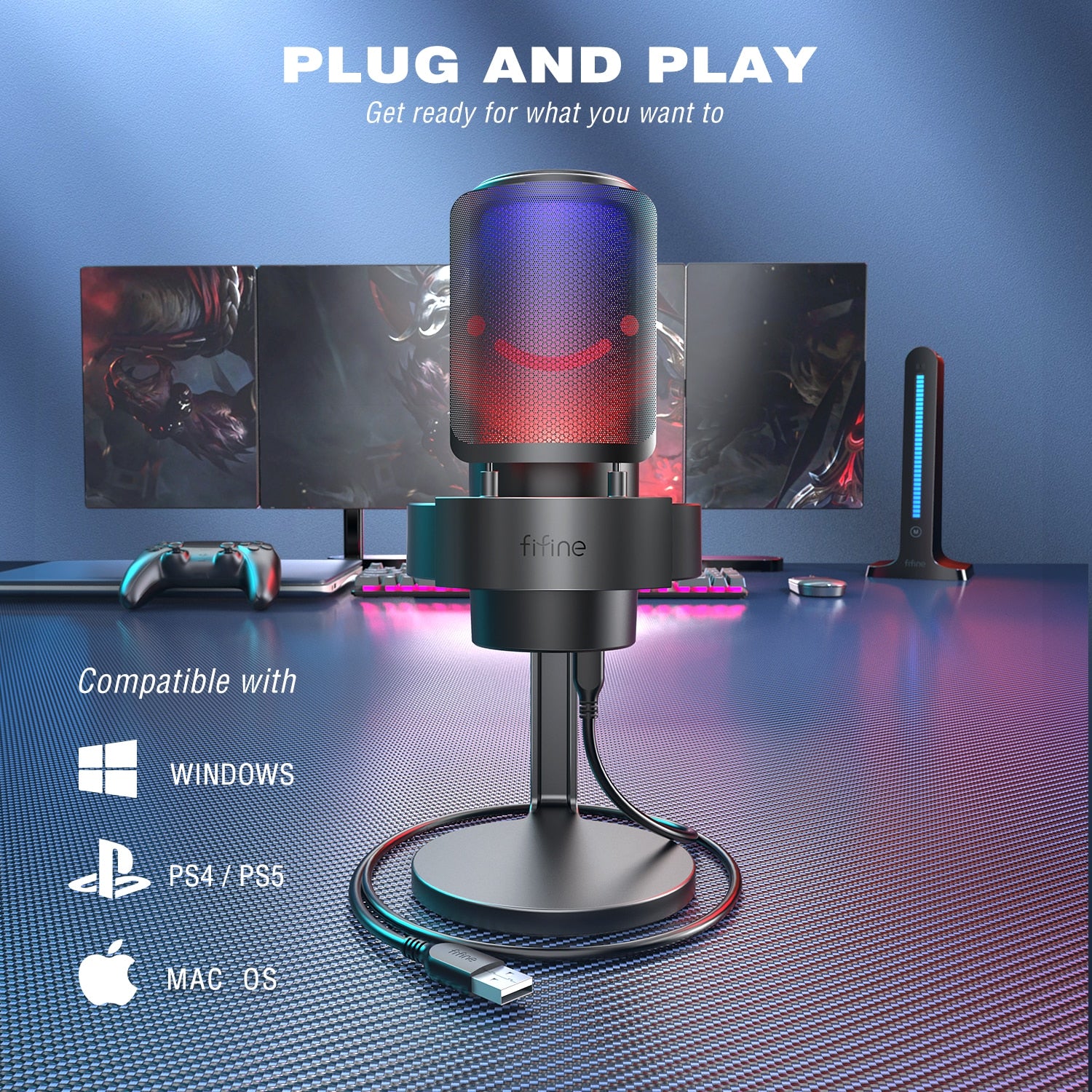 FIFINE LuxeStream Mic - RileyOutlet.com