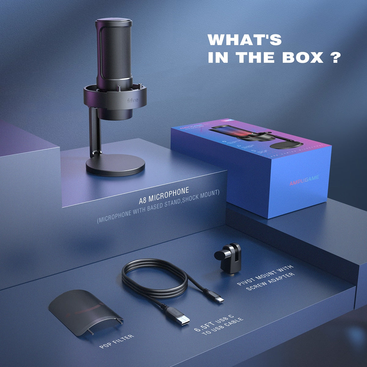 FIFINE LuxeStream Mic - RileyOutlet.com
