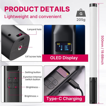 Ulanzi VL119 GlowWave RGB Stick Light - RileyOutlet.com