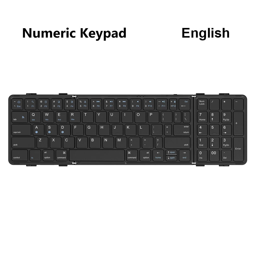 FlexiKey Portable Mini Folding Keyboard - RileyOutlet.com