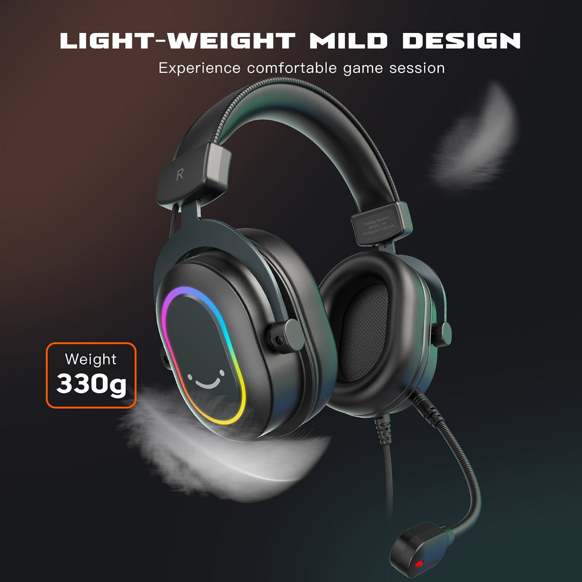 FIFINE RGB Gaming Headset - RileyOutlet.com