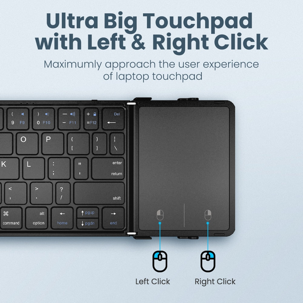 FlexiKey Portable Mini Folding Keyboard - RileyOutlet.com