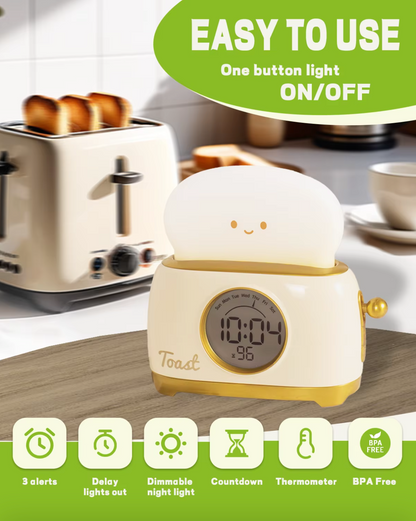 Toast Night Light Alarm - RileyOutlet.com