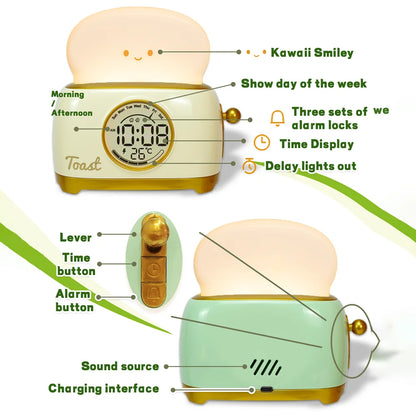 Toast Night Light Alarm - RileyOutlet.com