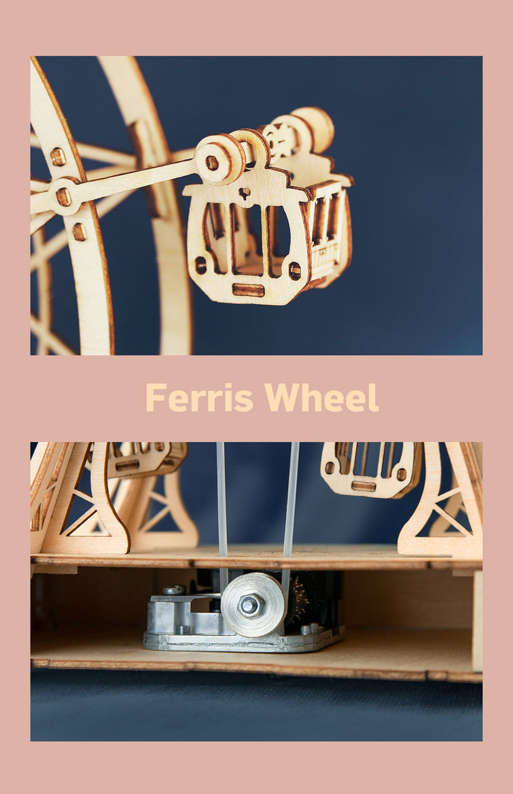 DIY 3D Ferris Wheel Wooden Puzzle - RileyOutlet.com