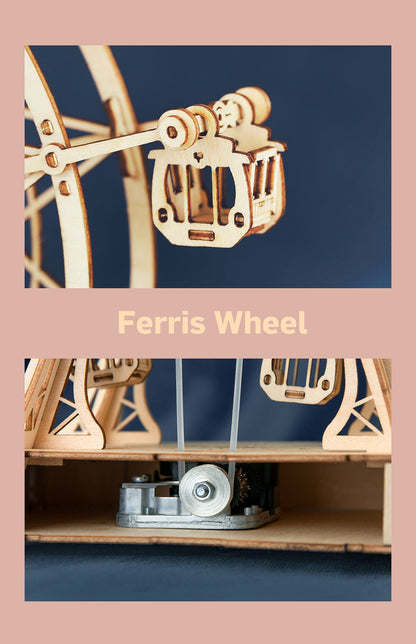 DIY 3D Ferris Wheel Wooden Puzzle - RileyOutlet.com