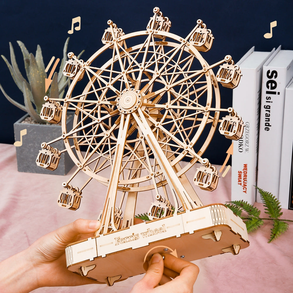 DIY 3D Ferris Wheel Wooden Puzzle - RileyOutlet.com