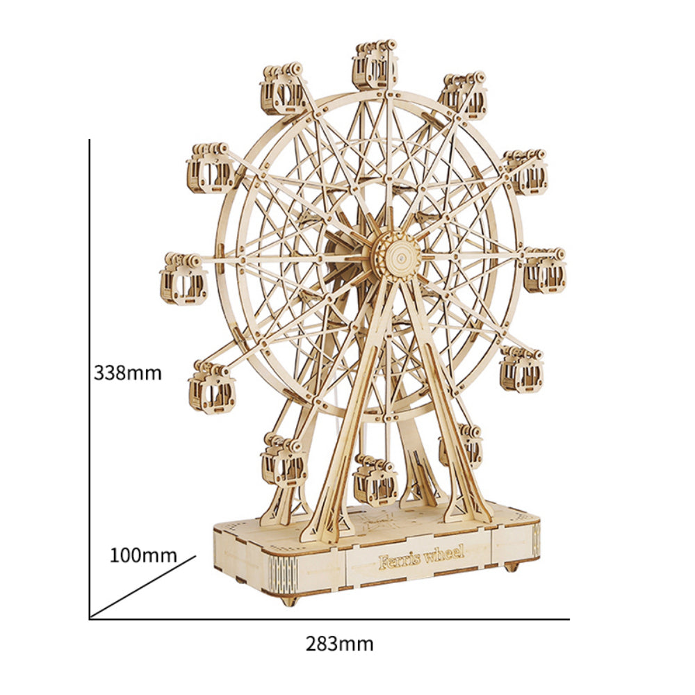 DIY 3D Ferris Wheel Wooden Puzzle - RileyOutlet.com