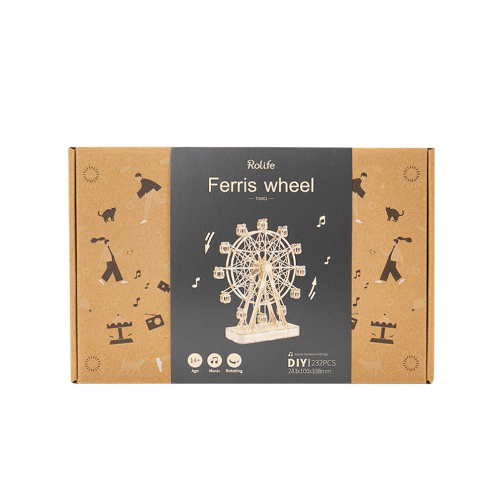DIY 3D Ferris Wheel Wooden Puzzle - RileyOutlet.com