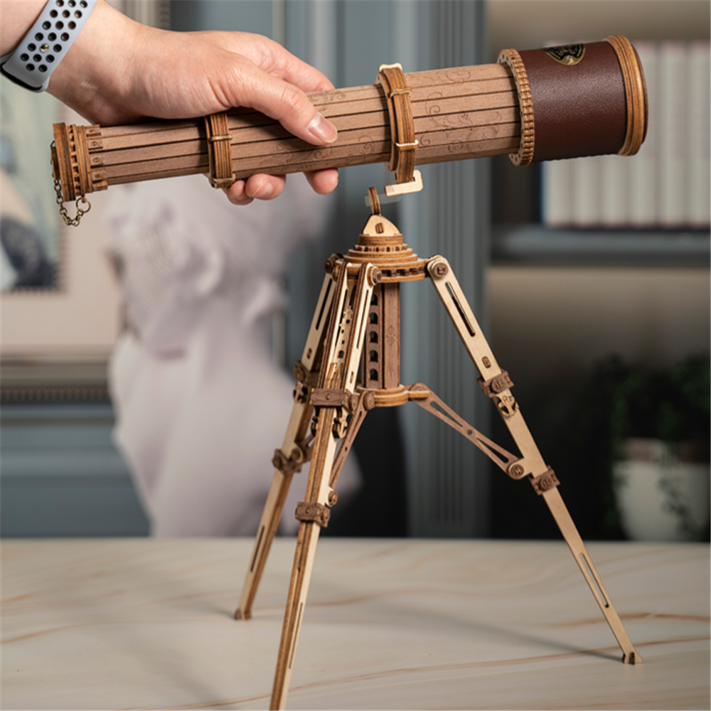 DIY 3D Wooden Monocular Telescope Puzzle (314pcs) - RileyOutlet.com