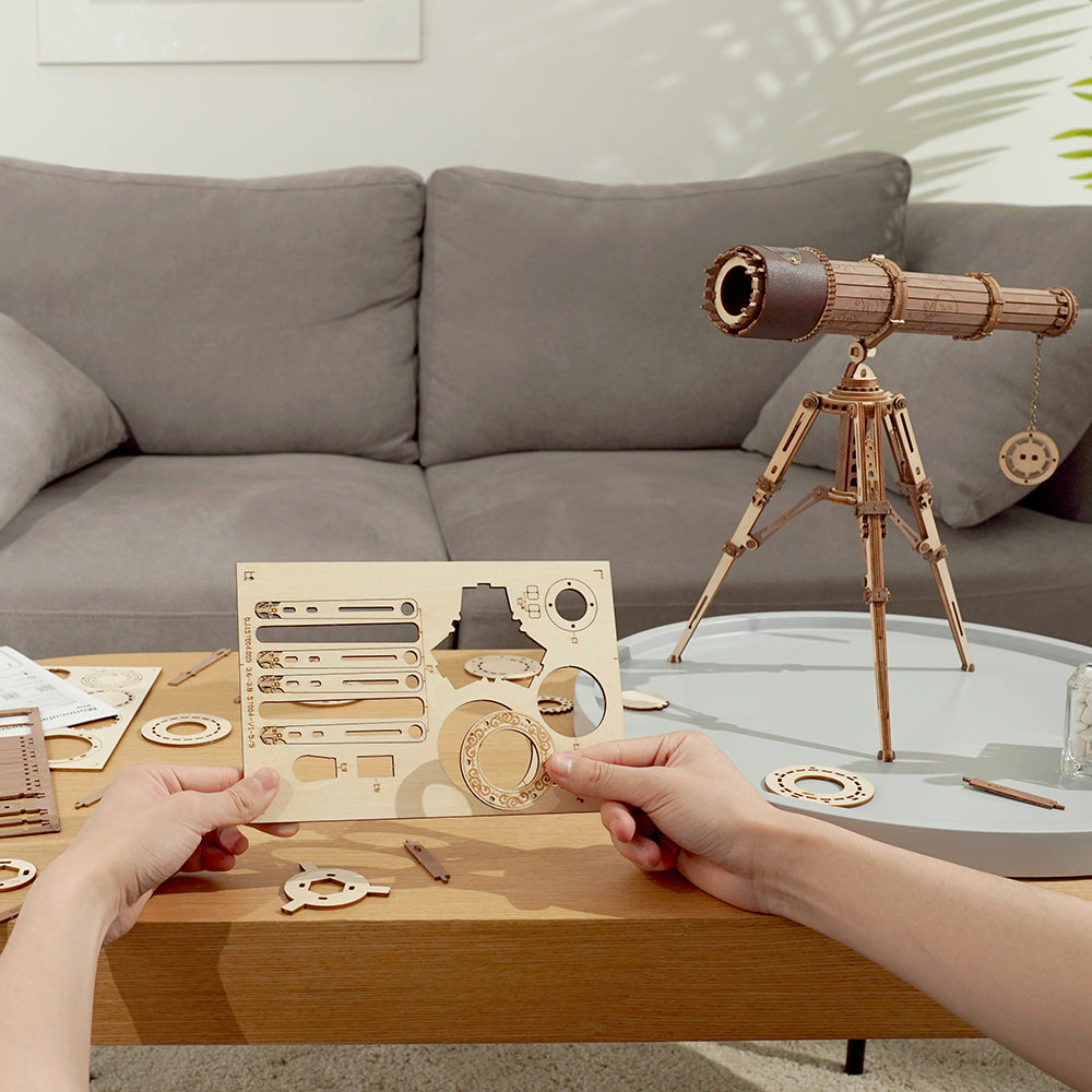 DIY 3D Wooden Monocular Telescope Puzzle (314pcs) - RileyOutlet.com