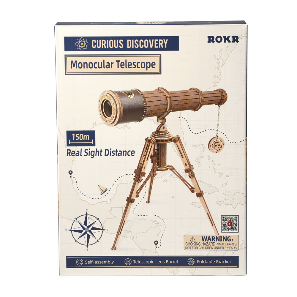 DIY 3D Wooden Monocular Telescope Puzzle (314pcs) - RileyOutlet.com