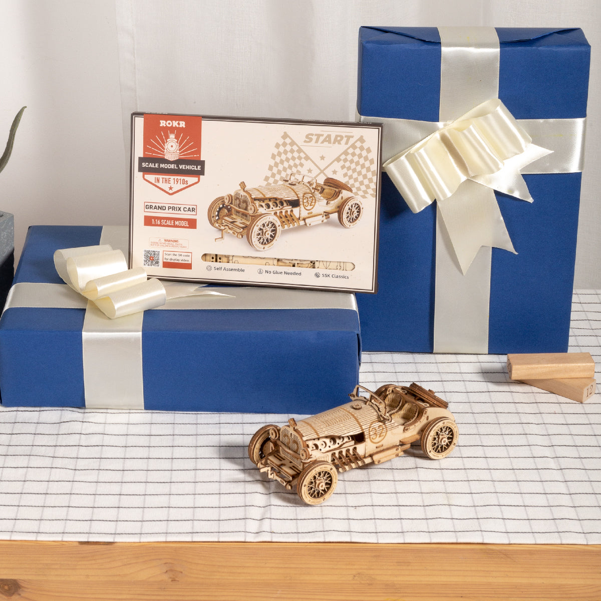 DIY 3D Grand Prix Car Wooden Puzzle - RileyOutlet.com