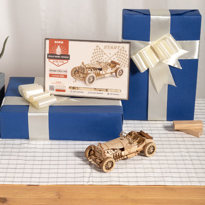 DIY 3D Grand Prix Car Wooden Puzzle - RileyOutlet.com