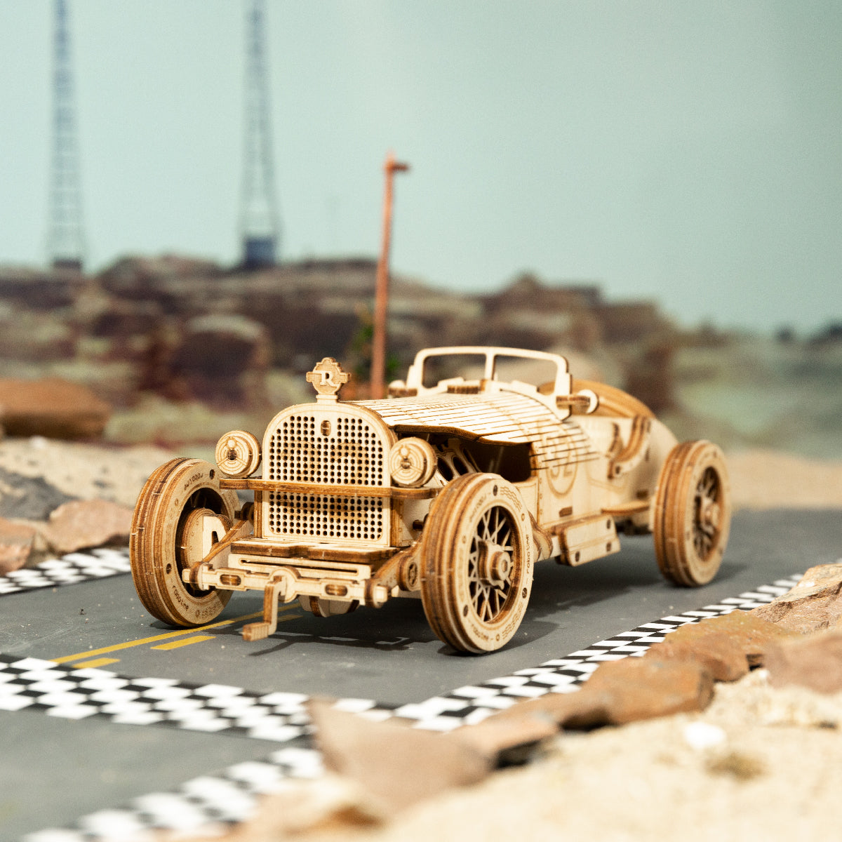 DIY 3D Grand Prix Car Wooden Puzzle - RileyOutlet.com
