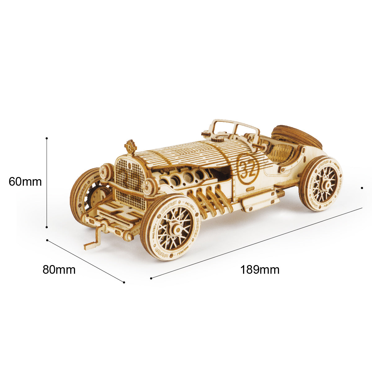 DIY 3D Grand Prix Car Wooden Puzzle - RileyOutlet.com