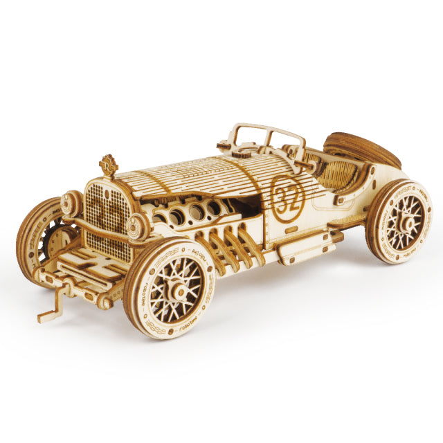 DIY 3D Grand Prix Car Wooden Puzzle - RileyOutlet.com