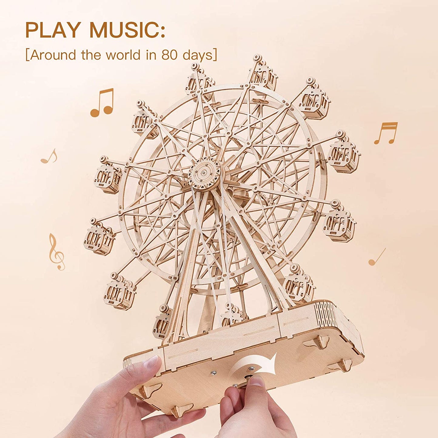 DIY 3D Ferris Wheel Wooden Puzzle - RileyOutlet.com