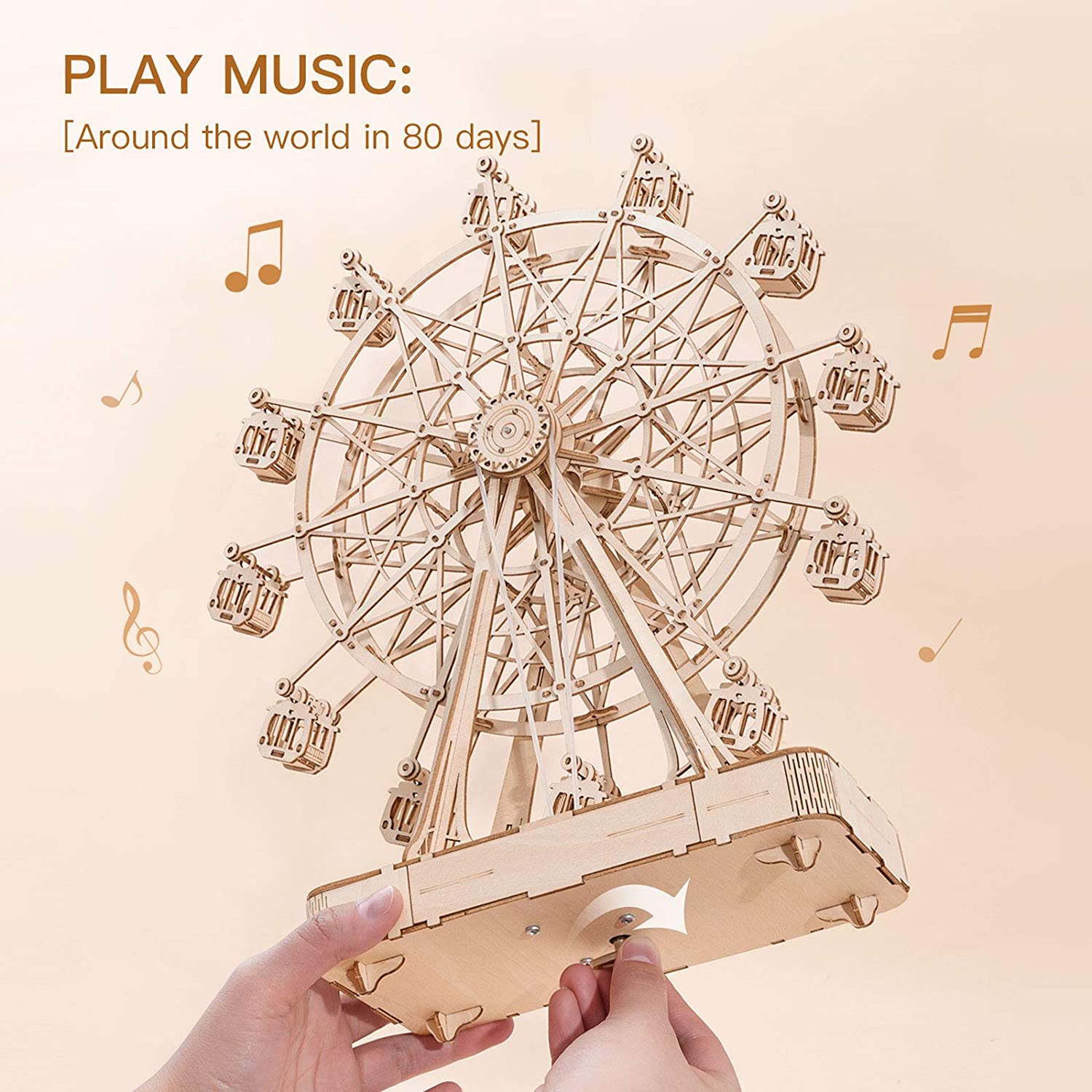 DIY 3D Ferris Wheel Wooden Puzzle - RileyOutlet.com