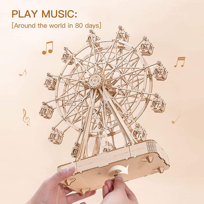 DIY 3D Ferris Wheel Wooden Puzzle - RileyOutlet.com