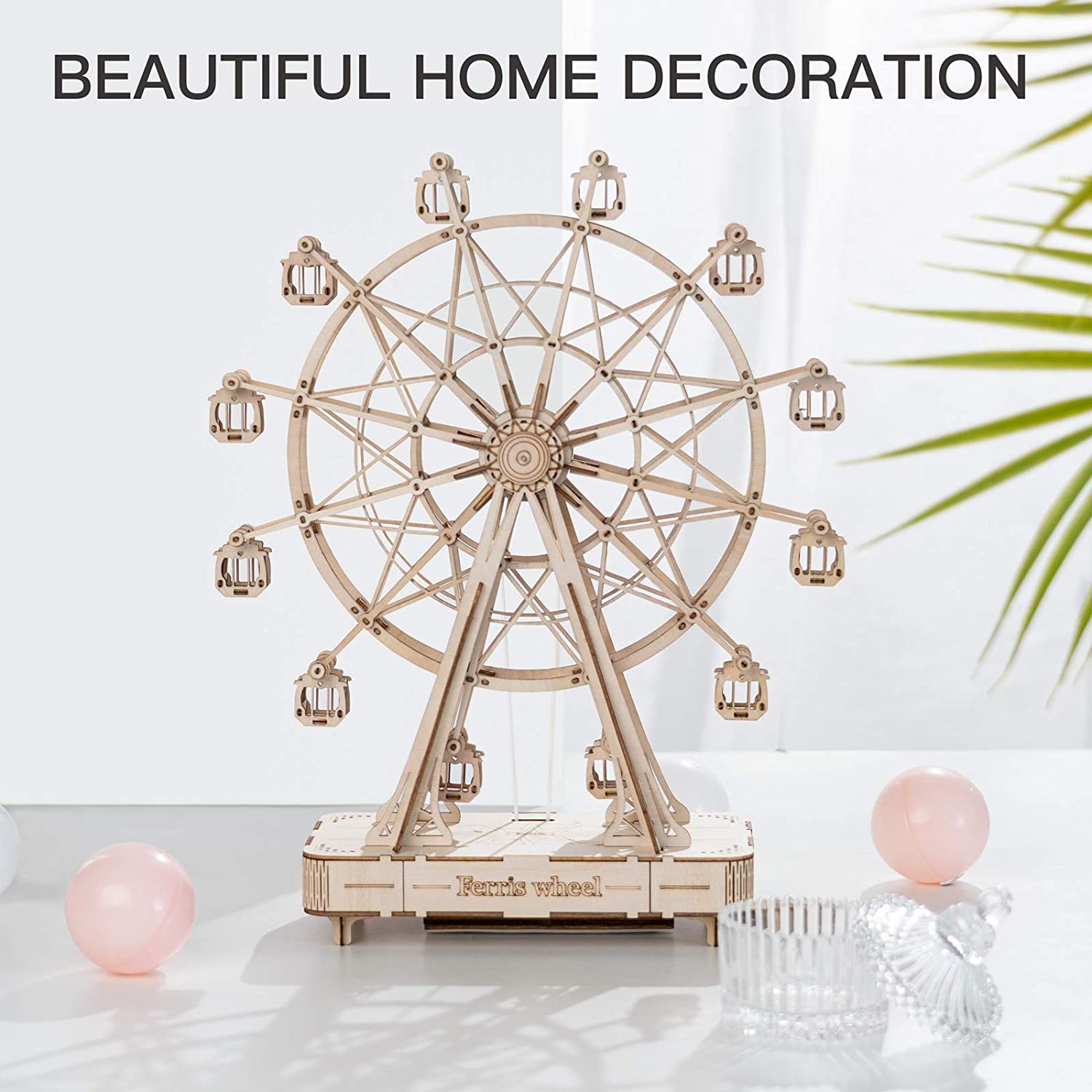 DIY 3D Ferris Wheel Wooden Puzzle - RileyOutlet.com
