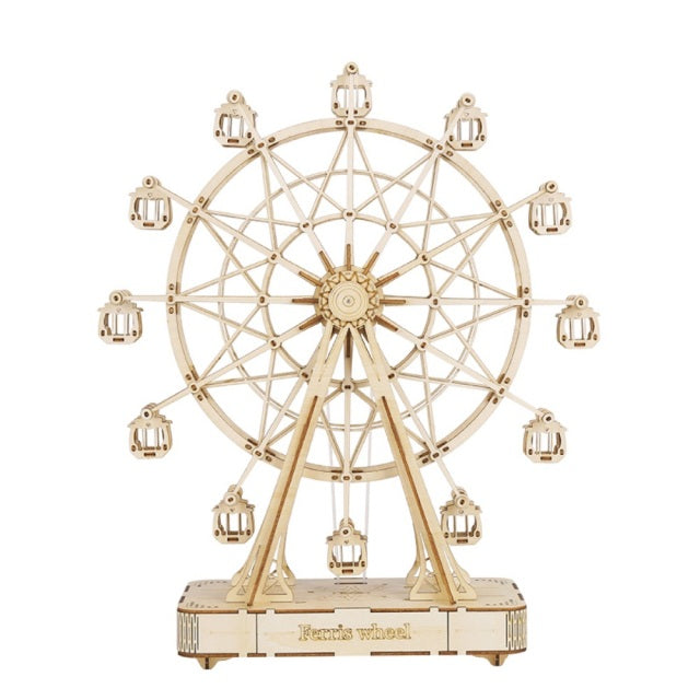 DIY 3D Ferris Wheel Wooden Puzzle - RileyOutlet.com