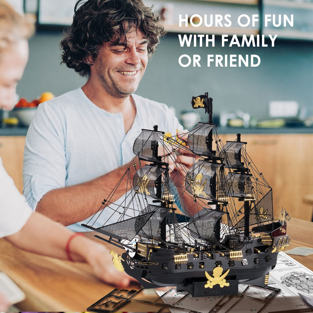 3D The Black Pearl DIY Metal Puzzle - RileyOutlet.com